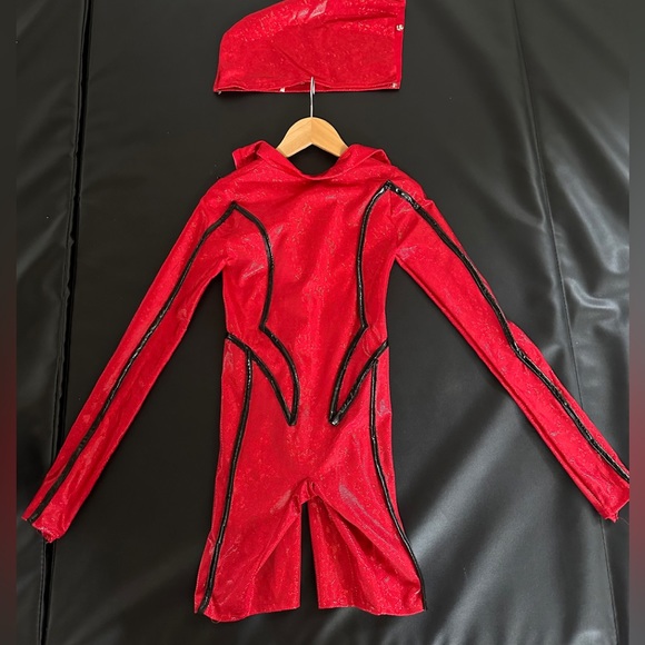 CUSTOM CONTEMPORARY Solo or Duo Costumes Red & Blue Size 9 - Picture 9 of 11
